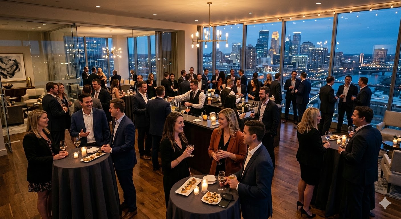 Executive event entertainment in Minneapolis with polished close-up magic